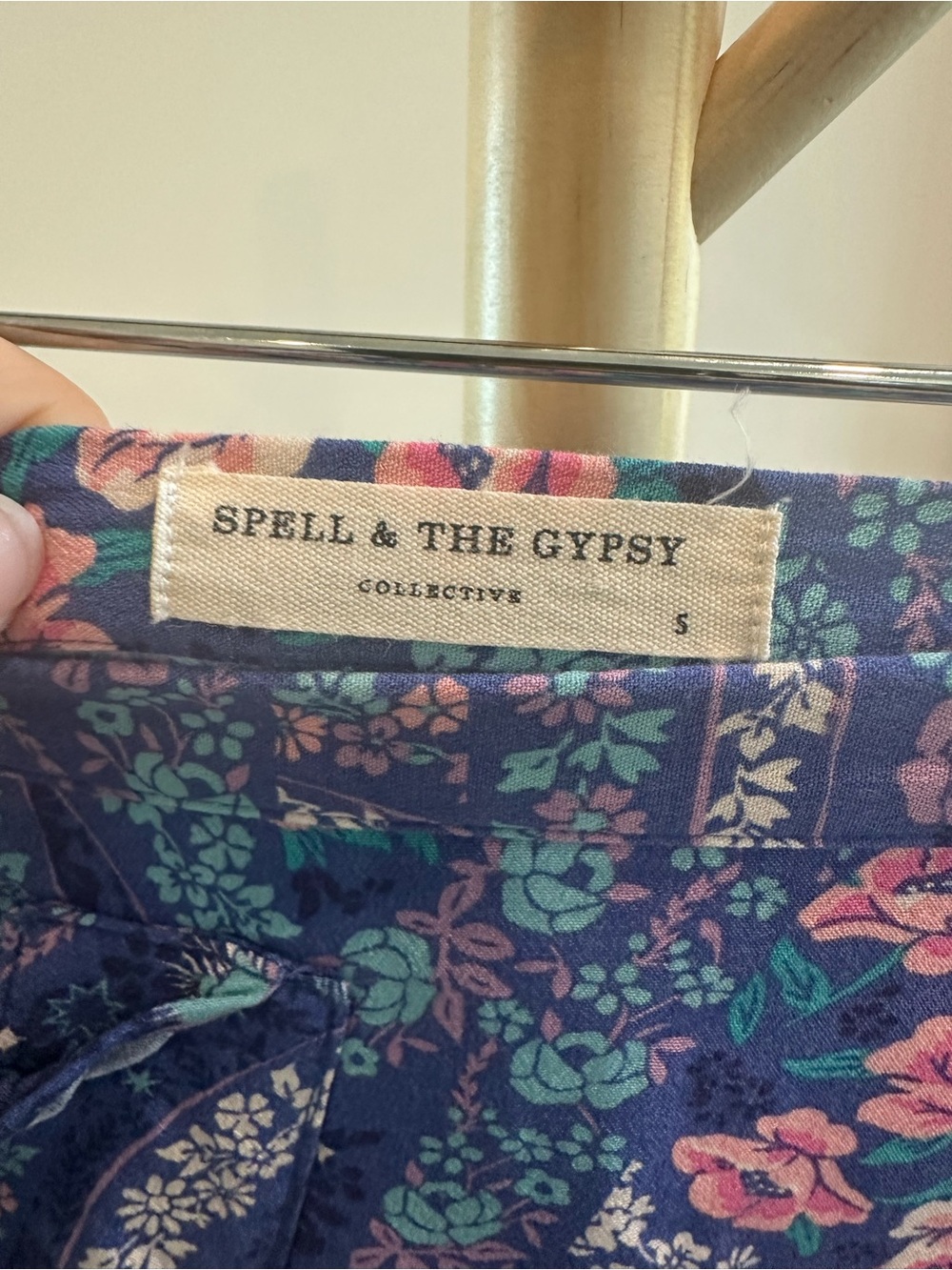 Spell & The Gypsy Collective Floral Paisley Mini Skirt Size S - Picture 3 of 4